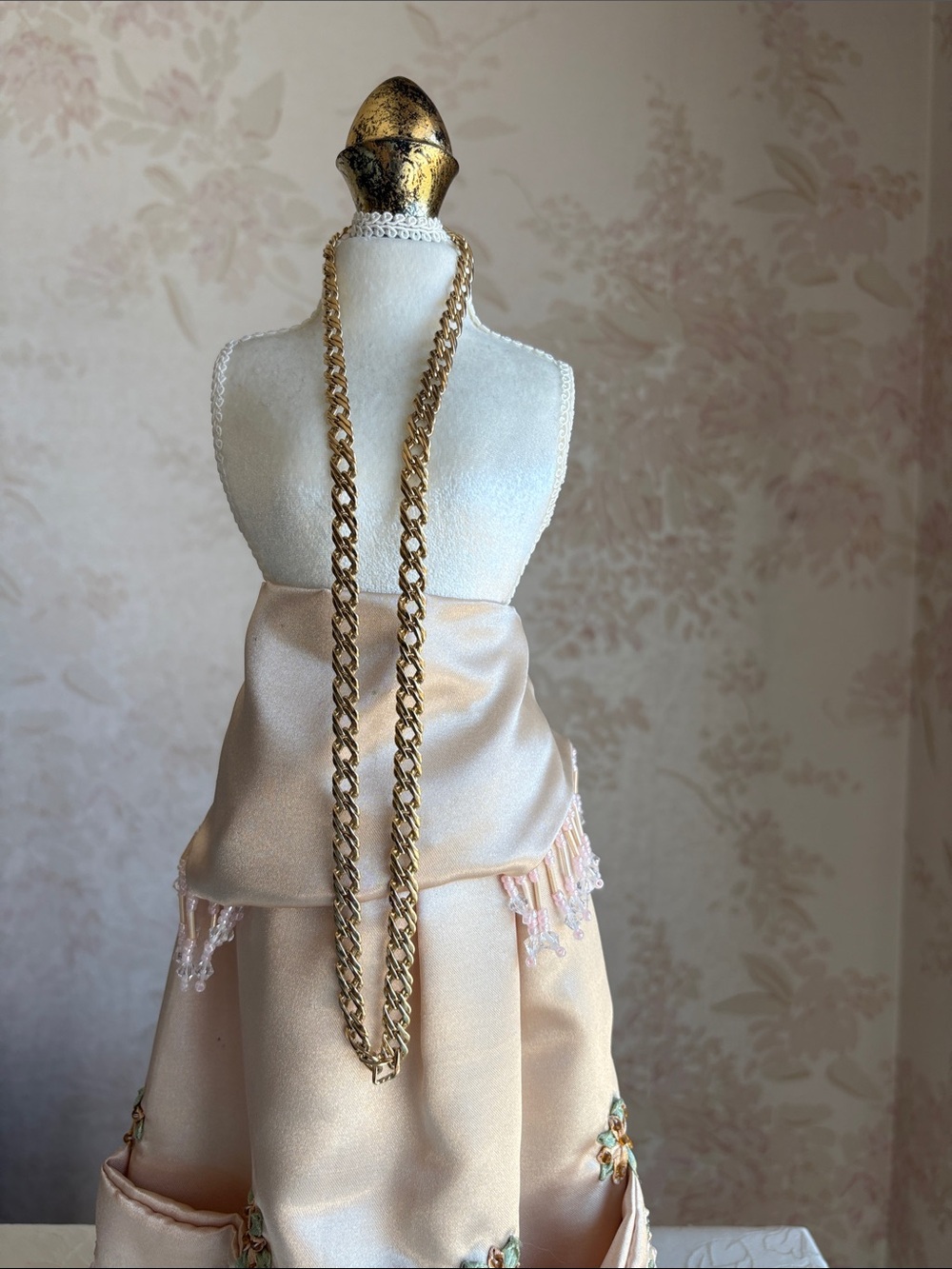 Long Chunky Gold Chain Necklace
